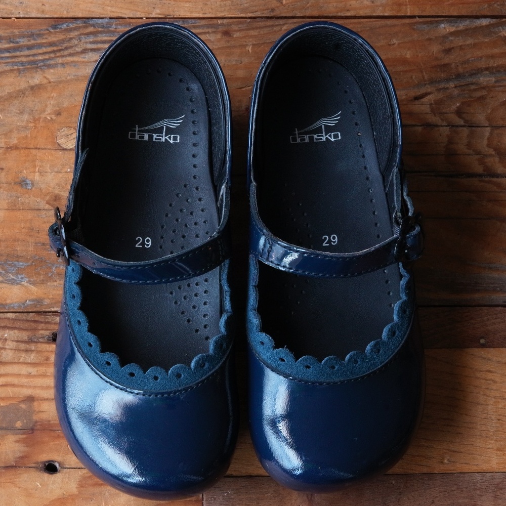 Little Girl's Dansko Jill Mary Janes Clogs 29